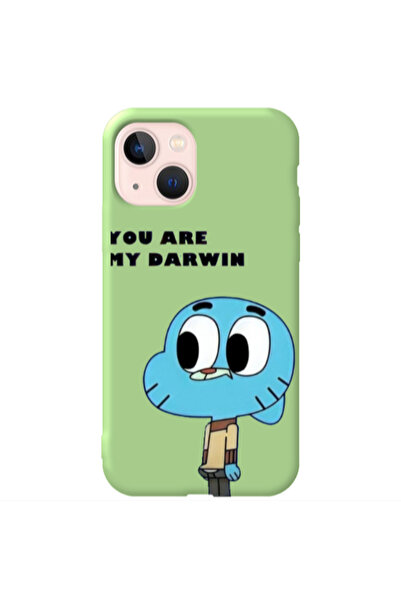 Other Apple iPhone 13 You are my darwin Light Green Colored Silicone TPU Θήκη