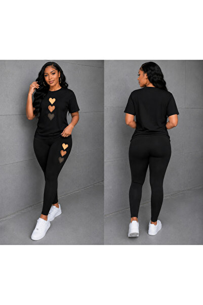 VODEXA Women's Black Shiny Leggings High Waist Shaping Sports Pro Leggings (T...