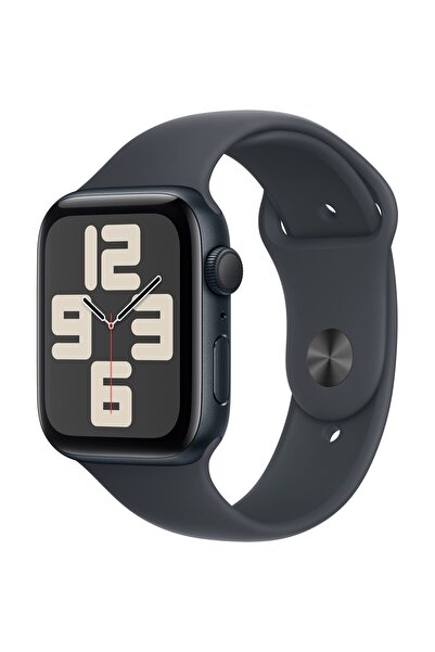 Apple Ceas Watch SE 2, GPS, Carcasă din aluminiu Midnight 44mm, Curea sport M...