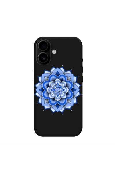Other Apple Iphone 16 plus Manadala D9 Black Colored Silicone TPU Θήκη