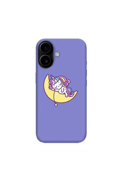 Other Apple Iphone 16 plus Sleeping horse Purple Colored Silicone TPU Θήκη