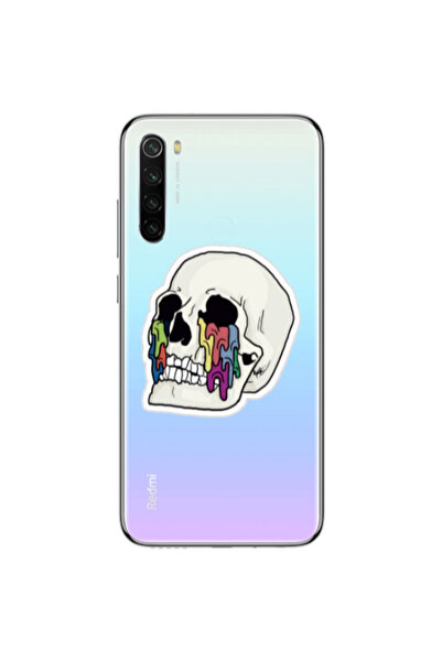 Other Xiaomi Redmi Note 8 Skull Transparent Silicone TPU Θήκη