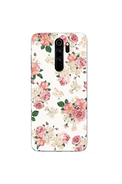 Other Xiaomi Redmi Note 8 Pro Pink Flowers 2 Transparent Silicone TPU Θήκη