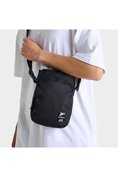 Nike Air Max Heritage Crossbody Bag (4Lt) Siyah Omuz Çantası