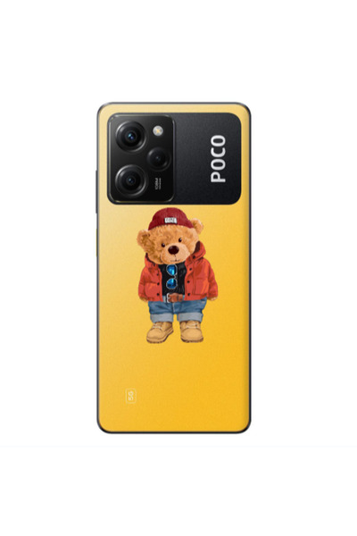 Other Xiaomi Poco X5 Pro Bear in a hat Transparent Silicone TPU Θήκη