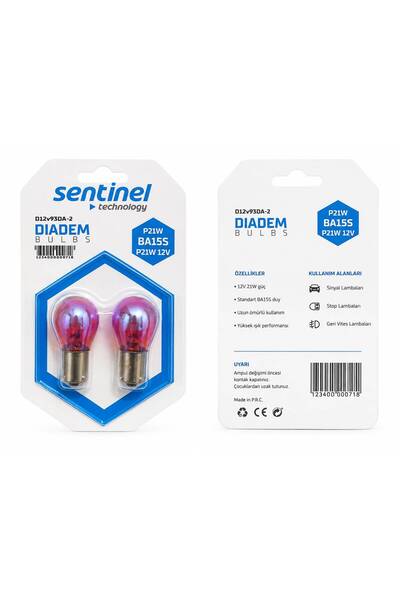 Sentinel 93 sinyal ampulü DİADEM düz Tırnak 12v