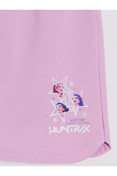 LC Waikiki K-Pop Demon Hunters Printed Girls' Shorts