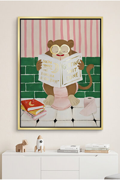 Jasmine Art Getting Shit Done Kids Wall Art | Portrait Framed Canvas Print wi...