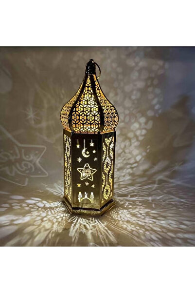 GGEROU Ramadan LED Wind Lights,Moroccan Desk Lamp,Eid Desk Lamp,Battery Opera...