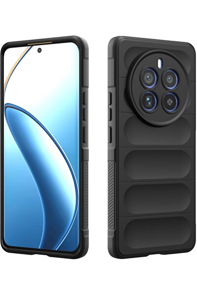 Rivor Realme 12 5G & Realme 12 Plus Uyumlu Kılıf Kamera Korumalı Parmak İzi B...