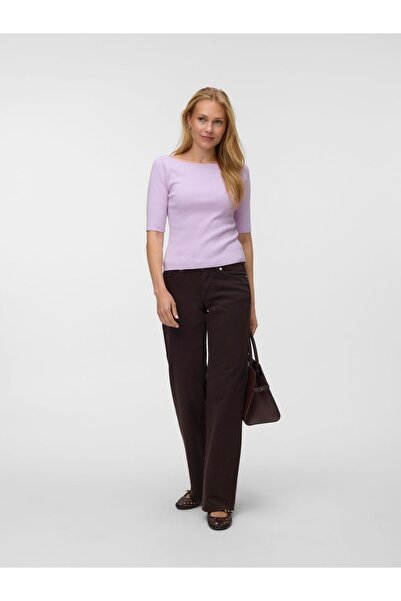 Vero Moda Weit geschnitten VMVANESSA Niedrige Taille Weiter Beinschnitt Jeans