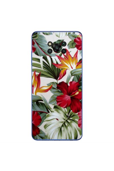 Other Xiaomi Poco X3 /X3 Pro laves and flowers Transparent Silicone TPU Θήκη
