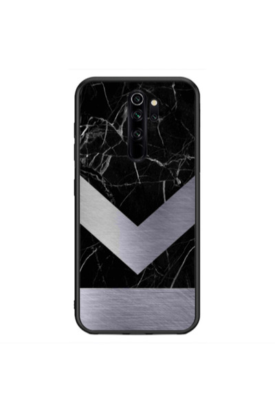 Other Xiaomi Redmi Note 8 Pro Marble Arrow Down Black Glossy Θήκη