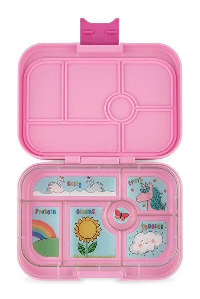 YumBox Δοχείο φαγητού Original 6 θέσεων - Ροζ Power / Μονόκερος