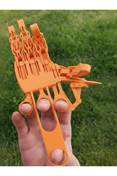 Fullment Dev Mekanik Oyuncak Robotik El – İnteraktif 3D Tasarım Turuncu