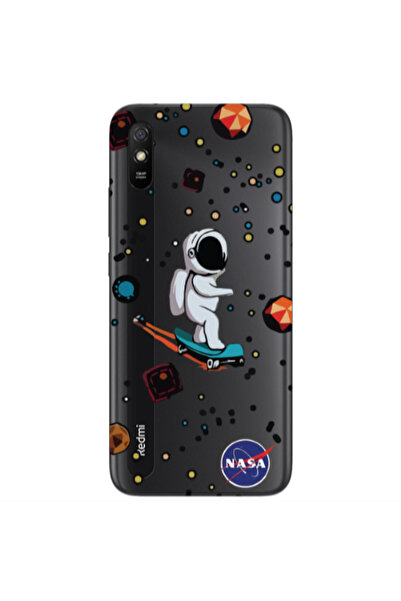 Other Xiaomi Redmi 9A Astronaut with skateboard Transparent Silicone TPU Θήκη