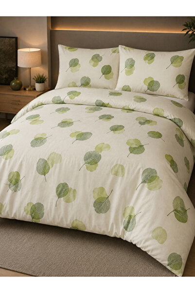 Peacock 100% Cotton Double Duvet Cover Set (Boxed)