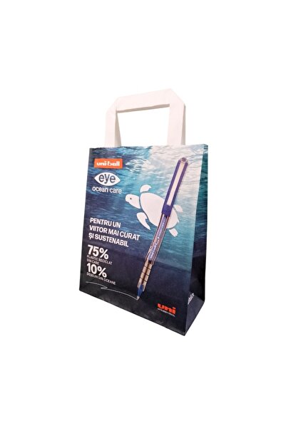 MC Micostore Punga cadou 27877, B5, 18x22x8cm, 90g/mp, manere din hartie rasu...