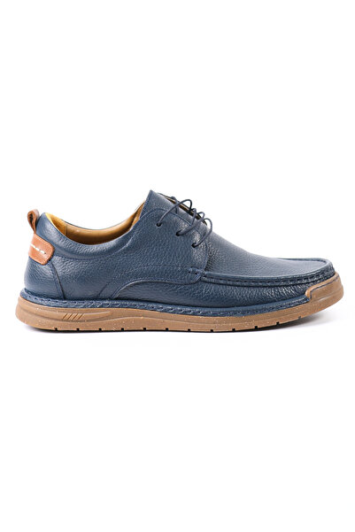 Tuna Ανδρικά παπούτσια casual από γνήσιο δέρμα Navy Blue - 2903