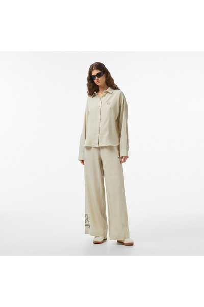 United4 Regular Fit Women's Cream Trousers