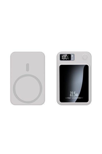 YBOSHOP Μαγνητικό ασύρματο power bank 10000 mAh, γρήγορη φόρτιση 22.5W, LCD, ...