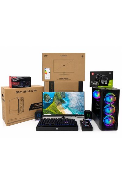 DAGMOR RYZEN5 5600 32GB 1TB M2 NVME RTX3050 8 GB VGA 24.5' LED EKRAN OYUNCU A...