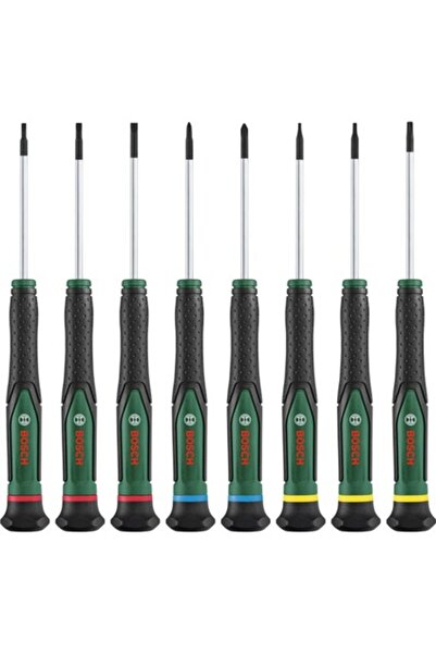 Bosch 8 Parça Hassas Tornavida Seti S2 Çelik Yapı ve Manyetik Uçlarla Ergonomik Tasarım 1600A02Z9M