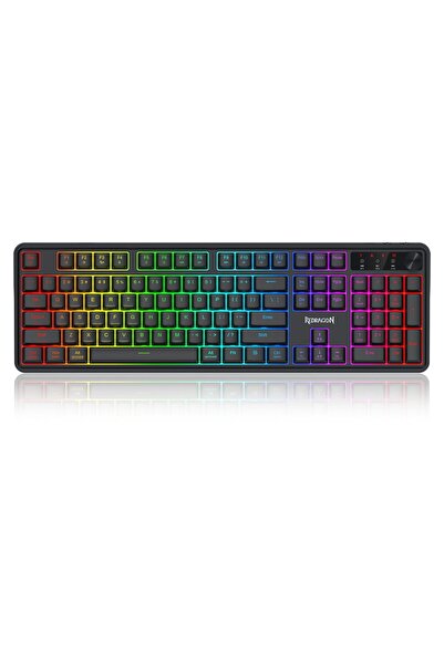 REDRAGON Tastatura gaming cu membrana, Bluetooth, cu fir si wireless Volcano ...