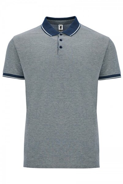 ROLY Tricou polo barbati, bumbac 100%, Bowie, Bleumarin Melanj
