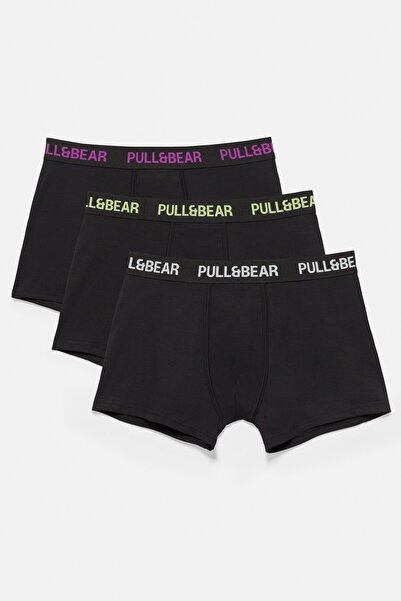 Pull & Bear 3'lü boxer seti