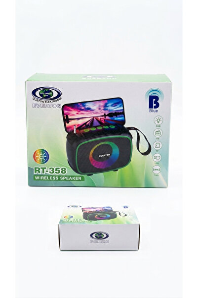 Everton RT-358 RGB Işıklı Bluetooth Hoparlör Telefon Standlı FM Radyo USB TF ...