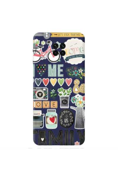 Other Xiaomi Redmi Note 9 Pro Family love home Dark blue Colored Silicone TPU...