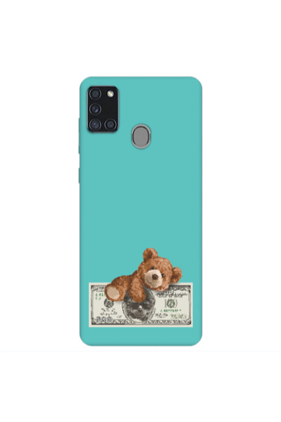 Other Samsung A21S Money Style Turquoise Colored Silicone TPU Θήκη