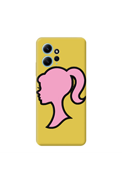 Other Xiaomi Redmi Note 12 4G Line girl Yellow Colored Silicone TPU Θήκη