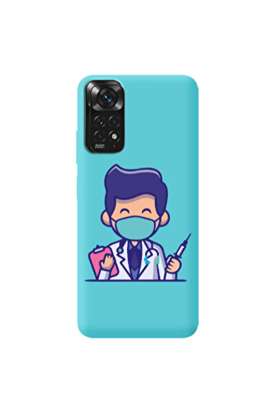 Other Xiaomi Redmi Note 11 4G Specialist Doctor Turquoise Colored Silicone TP...