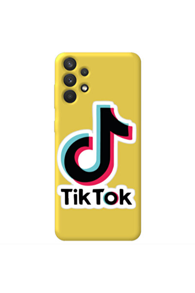 Other Samsung A32 4G Tik Tok Yellow Colored Silicone TPU Θήκη
