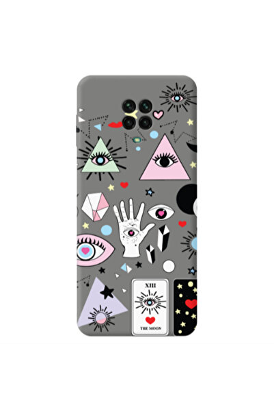 Other Xiaomi Redmi Note 9 Pro Pyramid eyes Grey Colored Silicone TPU Θήκη