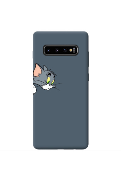 Other Samsung S10 Tom 1 Dark Grey Colored Silicone TPU Θήκη