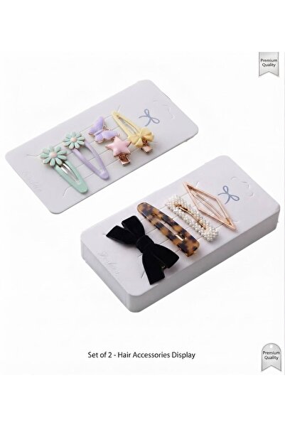 Orbak Kağıt Premium White Jewelry Display Cards 100 Pieces |   Buckle and Acc...