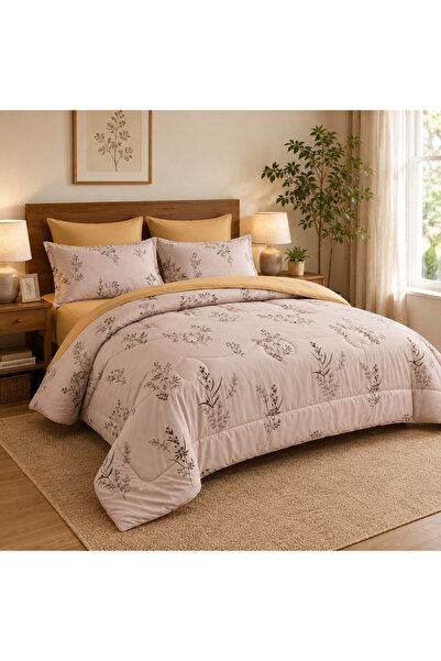 ODS 6 Piece Floral Comforter Set, Microfiber Bedding Set with Comforter, Fitt...