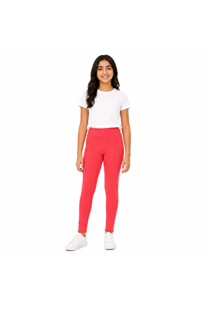 Generic Girls Ribbed Leggings with Elastic Waist, Soft Ribbed Cotton Material...