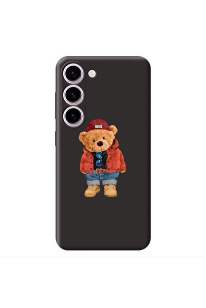 Other Samsung S23 Plus Bear in a hat Black Colored Silicone TPU Θήκη