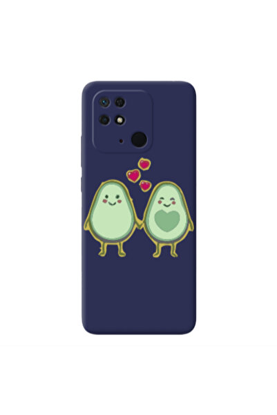 Other Xiaomi Redmi 10C Avocados Dark blue Colored Silicone TPU Θήκη