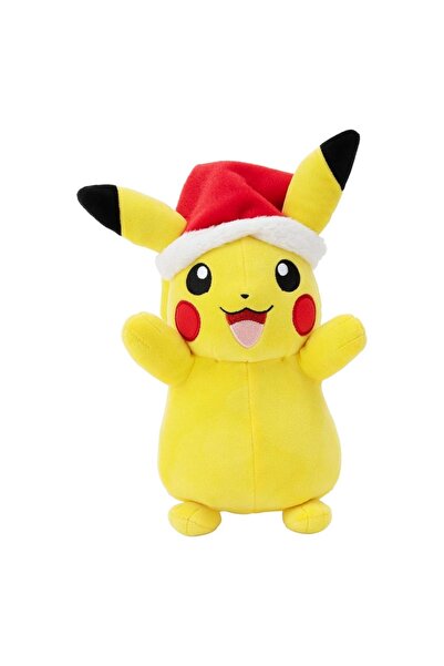 Jazwares Pokemon Jucarie de plus Pikachu cu caciulita de Craciun 20 cm