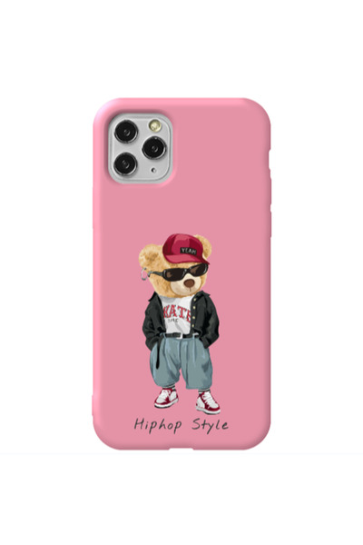Other Apple iPhone 11 Pro Hip hop style Pink Colored Silicone TPU Θήκη