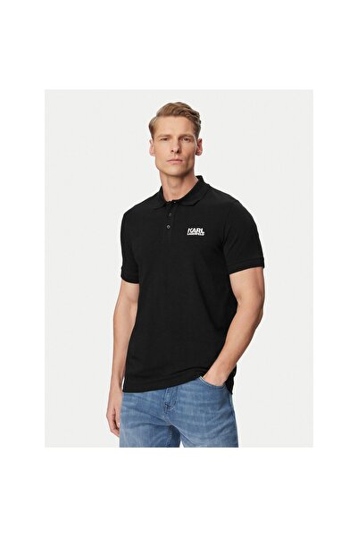 Karl Lagerfeld Polo bărbați 745780-500235 Negru