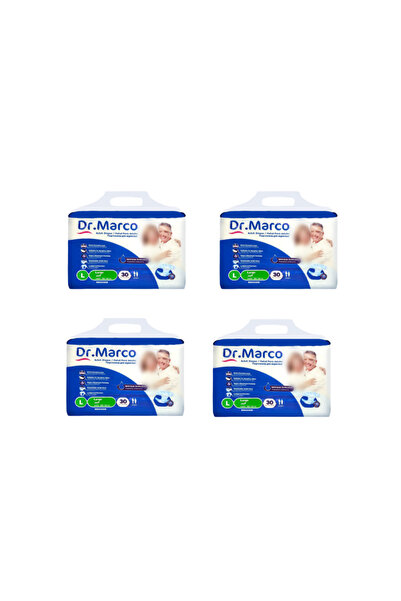 DR.MARCO حفاضات كبار السن د. ماركو مقاس كبير - 30 قطعة |   حفاضات الكبار DR MARCO مقاس كبير