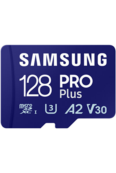 Samsung microSDXC PRO Plus Карта памет, 128ГБ ​ ​ Клас 10 / UHS-1 U3, С адапт...
