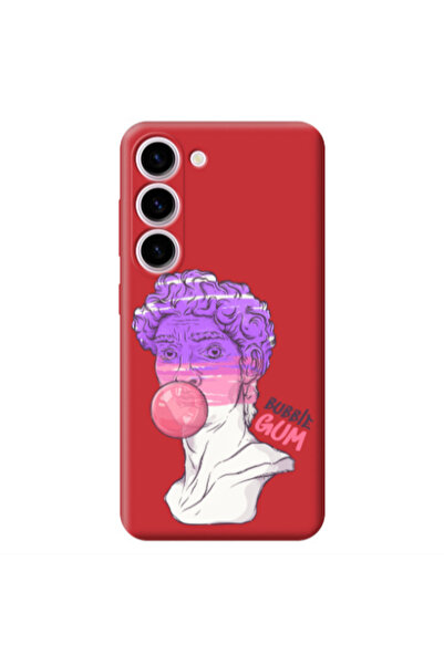 Other Samsung S23 Pin Bubble Red Colored Silicone TPU Θήκη