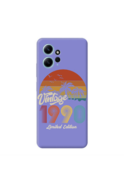 Other Xiaomi Redmi Note 12 4G Vintage Purple Colored Silicone TPU Θήκη